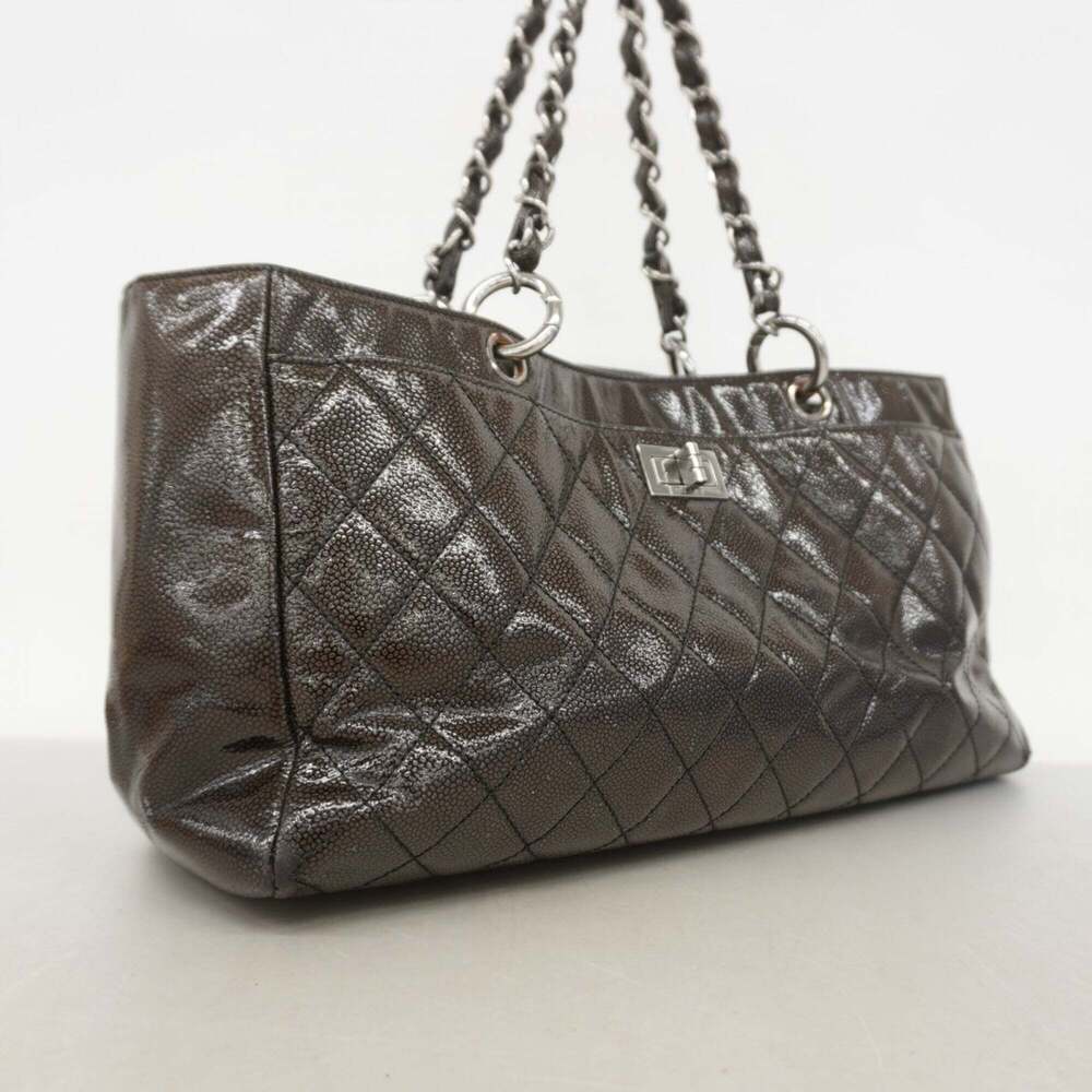 CHANEL Black Leather Tote Bag - Picture 2 of 11
